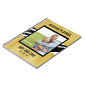 Gele het Zebra van de Foto van het Notitieboekje v Notitieboek (Linkerzijde)