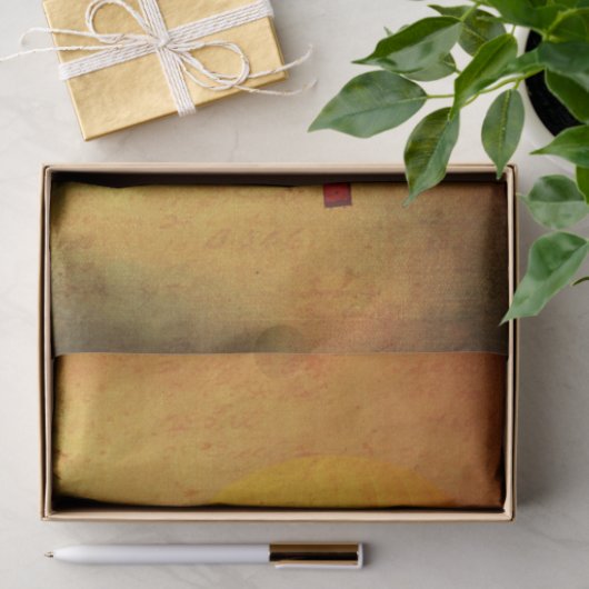 gele heteluchtballon tissuepapier (Geschenk)