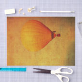  gele heteluchtballon tissuepapier (Craft)