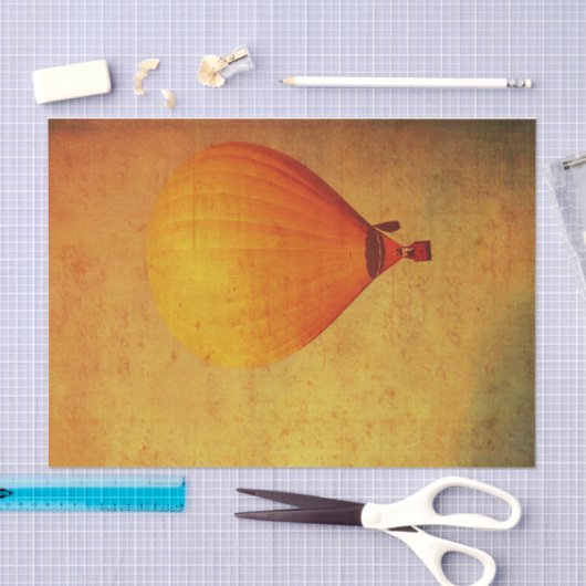  gele heteluchtballon tissuepapier (Craft)