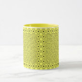 Gele hexagon Maze Mok (Midden)