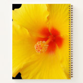 Gele Hibiscus Bloem Foto Notitieboek (Achterkant)