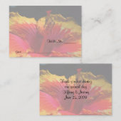 Gele Hibiscus Bloemen Trouwtafel Plaats Kaarten Plaatskaartje (Voorkant / Achterkant)