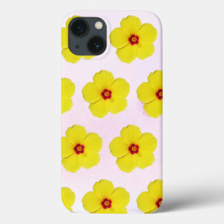 Gele Hibiscus Bloemkunst Case-Mate iPhone Case