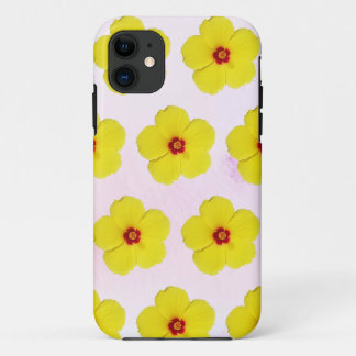 Gele Hibiscus Bloemkunst Case-Mate iPhone Case