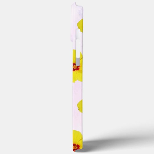 Gele Hibiscus Bloemkunst Case-Mate iPhone Case (Achterkant / Links)