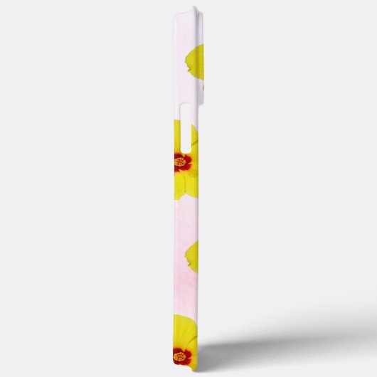 Gele Hibiscus Bloemkunst Case-Mate iPhone Case (Achterkant / Rechts)