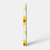 Gele Hibiscus Bloemkunst Samsung Galaxy Hoesje (Linkerkant)