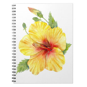 Gele Hibiscus Botanische Kunst Notitieboek