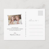 Gele hibiscus en doorslikken Floral sparen de datu Briefkaart (Achterkant)