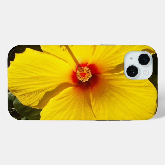 Gele Hibiscus Flower Case-Mate iPhone Case (Achterkant (horizontaal))