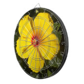 Gele Hibiscus Flower Dartbord (Voorkant Rechts)