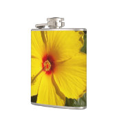 Gele Hibiscus Flower Heupfles (Links)