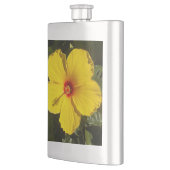 Gele Hibiscus Flower Heupfles (Links)