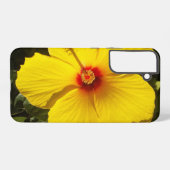 Gele Hibiscus Flower Samsung Galaxy Hoesje (Achterkant horizontaal)