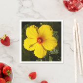 Gele Hibiscus Flower Servet (Insitu)