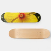 Gele Hibiscus Flower Skateboard (Horizontaal)
