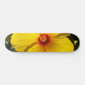 Gele Hibiscus Flower Skateboard (Horizontaal)