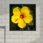Gele Hibiscus Flower Small Poster