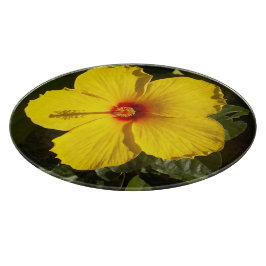 Gele Hibiscus Flower Snijplank