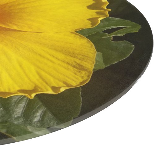 Gele Hibiscus Flower Snijplank (Hoek)