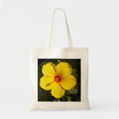 Gele Hibiscus Flower Tote Bag (Voorkant)