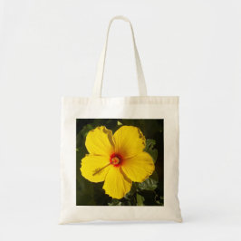 Gele Hibiscus Flower Tote Bag