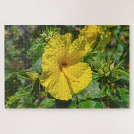 Gele Hibiscus Hawaï Staatsbloem Legpuzzel