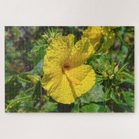 Gele Hibiscus Hawaï Staatsbloem Legpuzzel (Horizontaal)