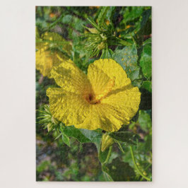 Gele Hibiscus Hawaï Staatsbloem Legpuzzel