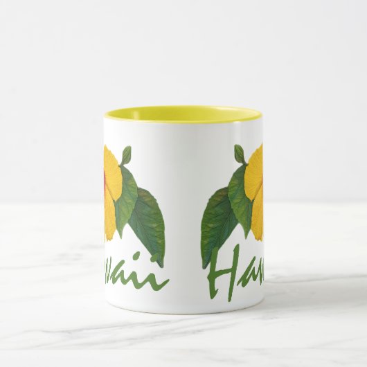 Gele Hibiscus Hawaii Mok (Midden)