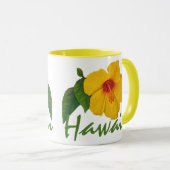 Gele Hibiscus Hawaii Mok (Voorkant rechts)