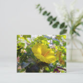 Gele Hibiscus Hawaii State Flower Briefkaart (Staand voorkant)