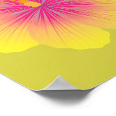 Gele Hibiscus_Illustratie Poster (Hoek)