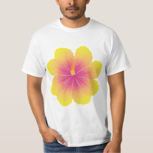 Gele Hibiscus_Illustratie T-shirt