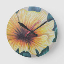 Gele hibiscus klok