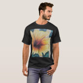 Gele hibiscus klok t-shirt (Voorkant volledig)