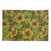 Gele hibiscus kussensloop (Achterkant)