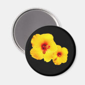 Gele Hibiscus Magnet (Voorkant / Achterkant)