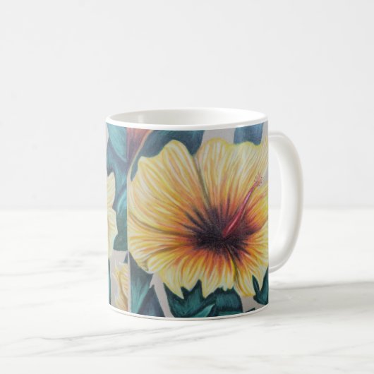 Gele hibiscus mok (Voorkant rechts)