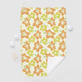 Gele hibiscus, Oranje hibiscus, bloemmotief Golfhanddoek (Insitu)