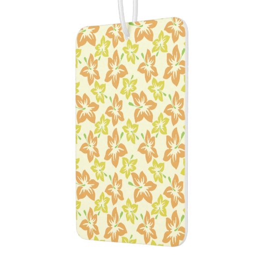 Gele hibiscus, Oranje hibiscus, bloemmotief Luchtverfrisser (Links)