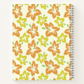 Gele hibiscus, Oranje hibiscus, bloemmotief Notitieboek (Achterkant)