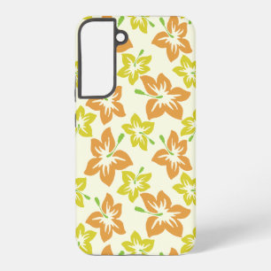 Gele hibiscus, Oranje hibiscus, bloemmotief Samsung Galaxy Hoesje