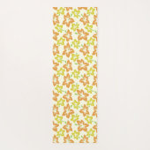 Gele hibiscus, Oranje hibiscus, bloemmotief Yogamat (Achterkant)