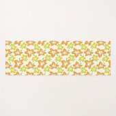 Gele hibiscus, Oranje hibiscus, bloemmotief Yogamat (Voorkant (horizontaal))