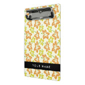 Gele Hibiscus, Oranje Hibiscus, Jouw naam Mini Klembord (Angled2)