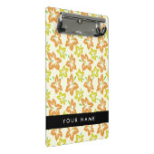 Gele Hibiscus, Oranje Hibiscus, Jouw naam Mini Klembord (Schuin)