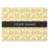 Gele Hibiscus, Oranje Hibiscus, Jouw naam Tafelkleed (Voorkant (Horizontaal))