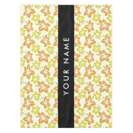 Gele Hibiscus, Oranje Hibiscus, Jouw naam Tafelkleed